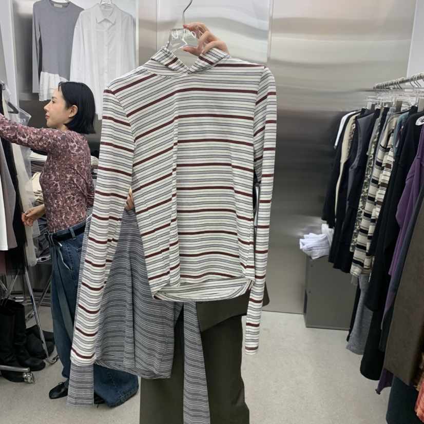LATTEMOOD東大門實拍女士新品推薦人氣真品休閑長袖T恤兜帽LATTEMOOD長袖T恤
