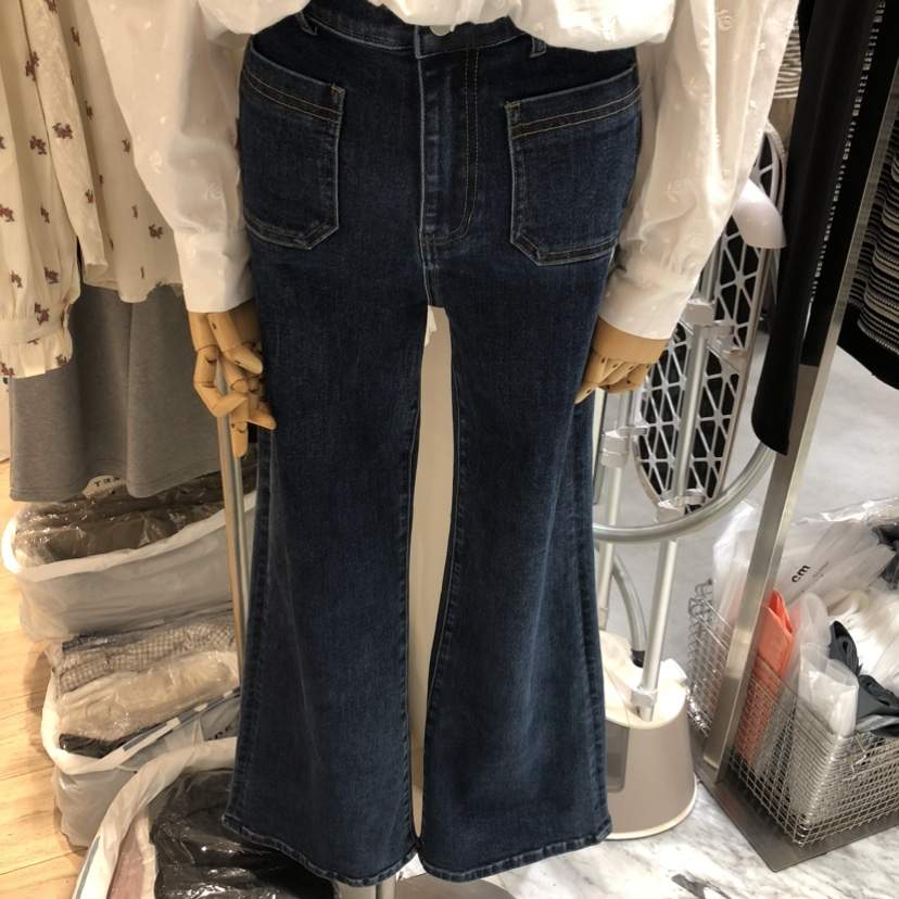 FLAT OGI韓國直郵女士新品熱賣真品休閑時尚推薦人氣牛仔褲FLat OGI牛仔褲