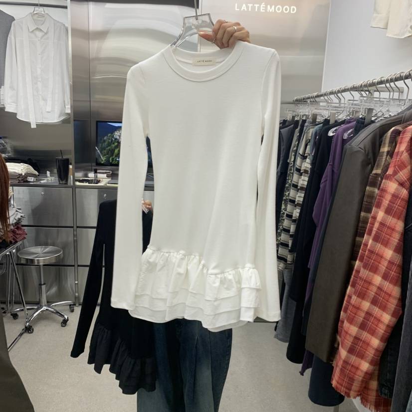 LATTEMOOD韓國直郵女裝新品人氣時尚推薦熱賣休閑真品連衣裙LATTEMOOD連衣裙