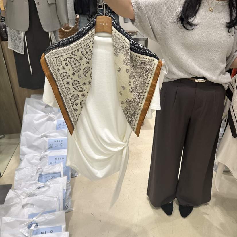 MELO東大門代購女裝新品人氣推薦真品襯衫蕾絲衫含圍巾套裝MELO襯衫/蕾絲衫