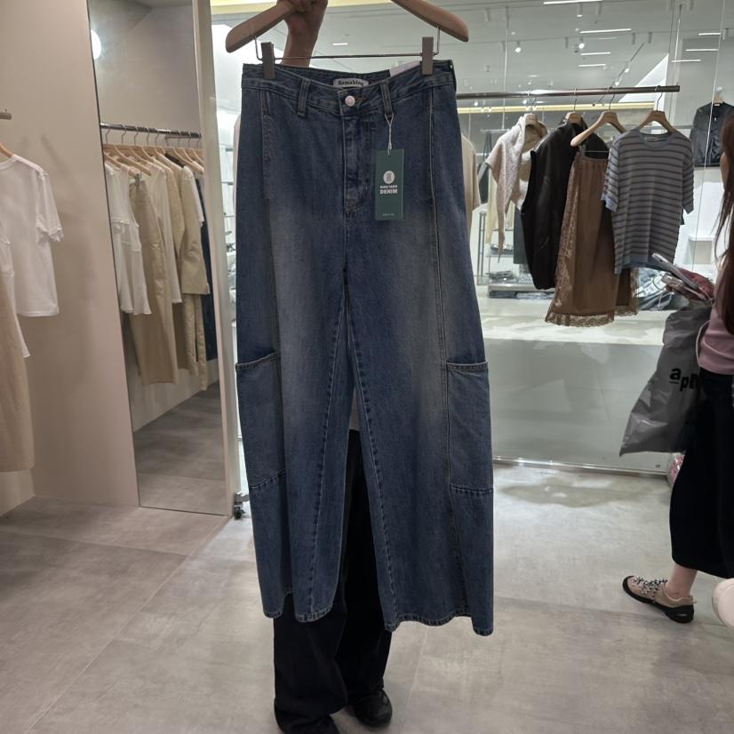URBANSTORY/REMAKING韓國代購女士新品真品推薦牛仔褲口袋Remaking/URBANSTORY牛仔褲
