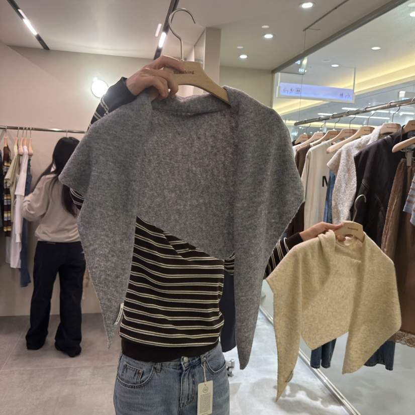 URBANSTORY/REMAKING東大門實拍女裝新品休閑圍巾披肩披肩寬松Remaking/URBANSTORY圍巾/披肩