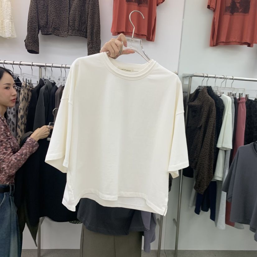 LATTEMOOD東大門實拍女士新品時尚人氣真品熱賣推薦休閑T恤LATTEMOODT恤