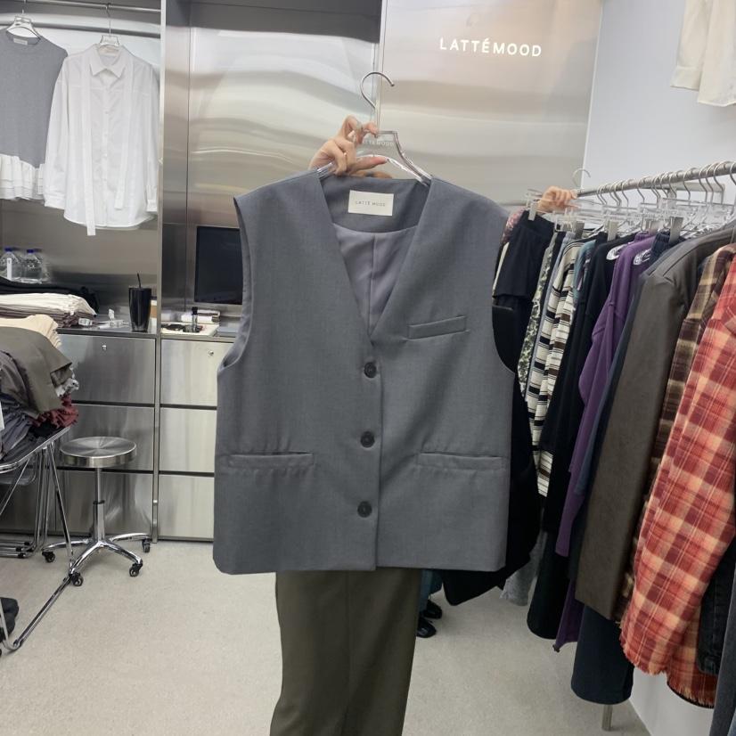 LATTEMOOD東大門代購女士新品推薦休閑時尚人氣熱賣真品馬甲LATTEMOOD馬甲
