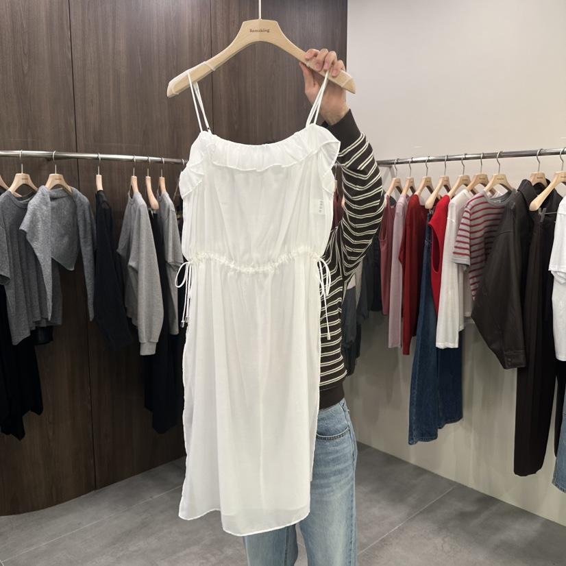 URBANSTORY/REMAKING東大門直郵女士新品人氣連衣裙OPS褶邊Remaking/URBANSTORY連衣裙