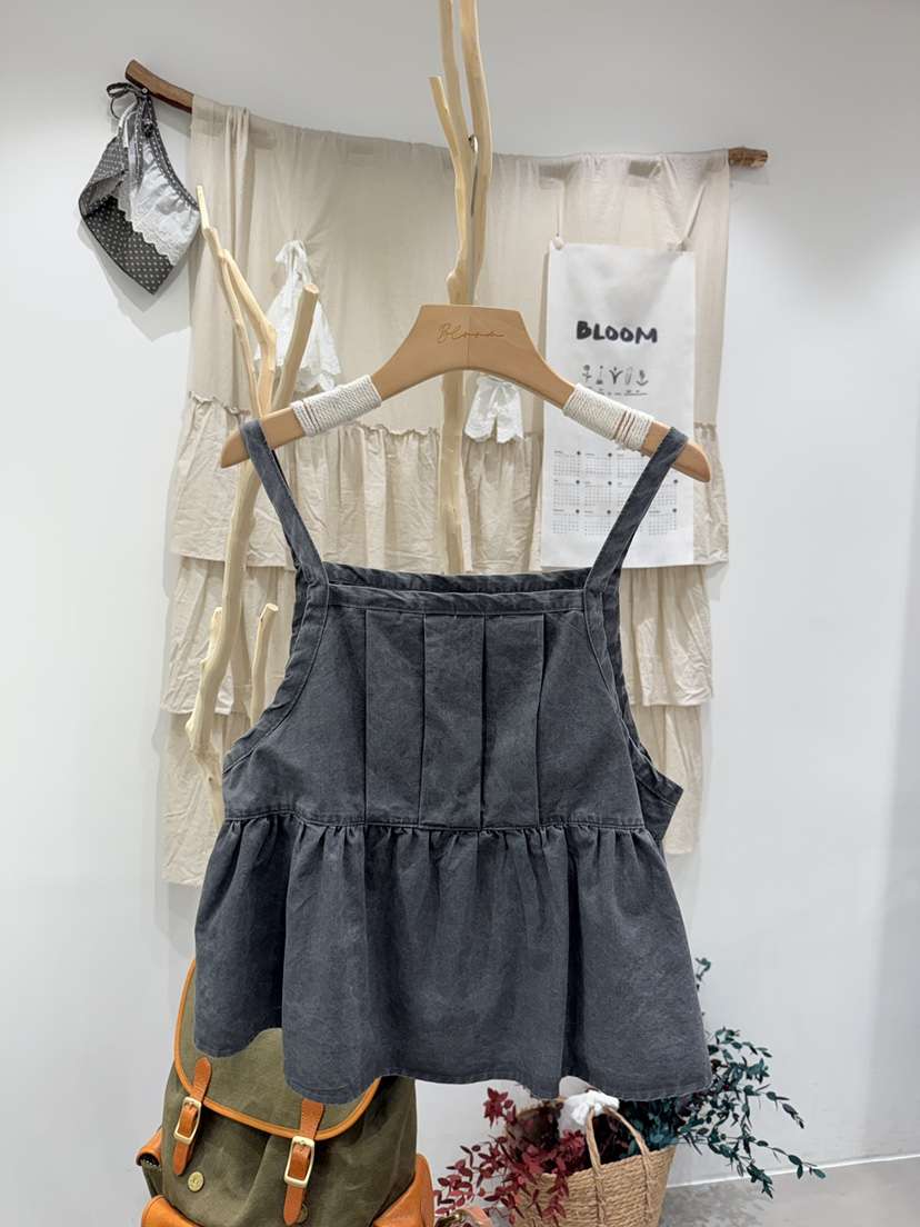 BLOOM東大門直郵女士新品時尚真品熱賣吊帶背心荷葉邊雙面BLOOM-S吊帶/背心