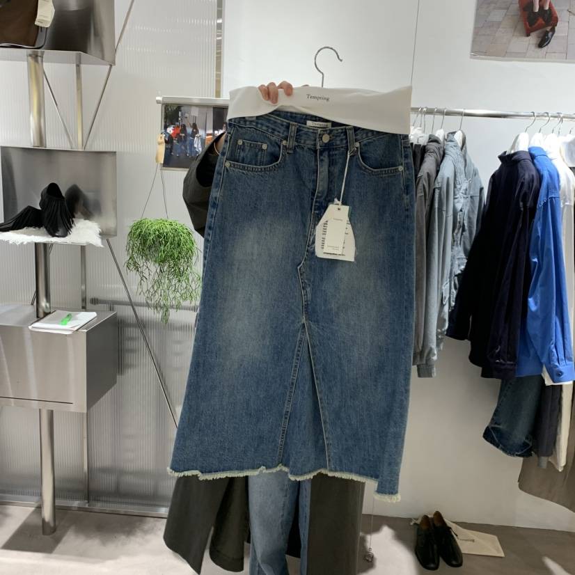 TEMPTING東大門實拍女裝新款真品推薦時尚半身裙中短裙雙層TEMPTING半身裙/中短裙