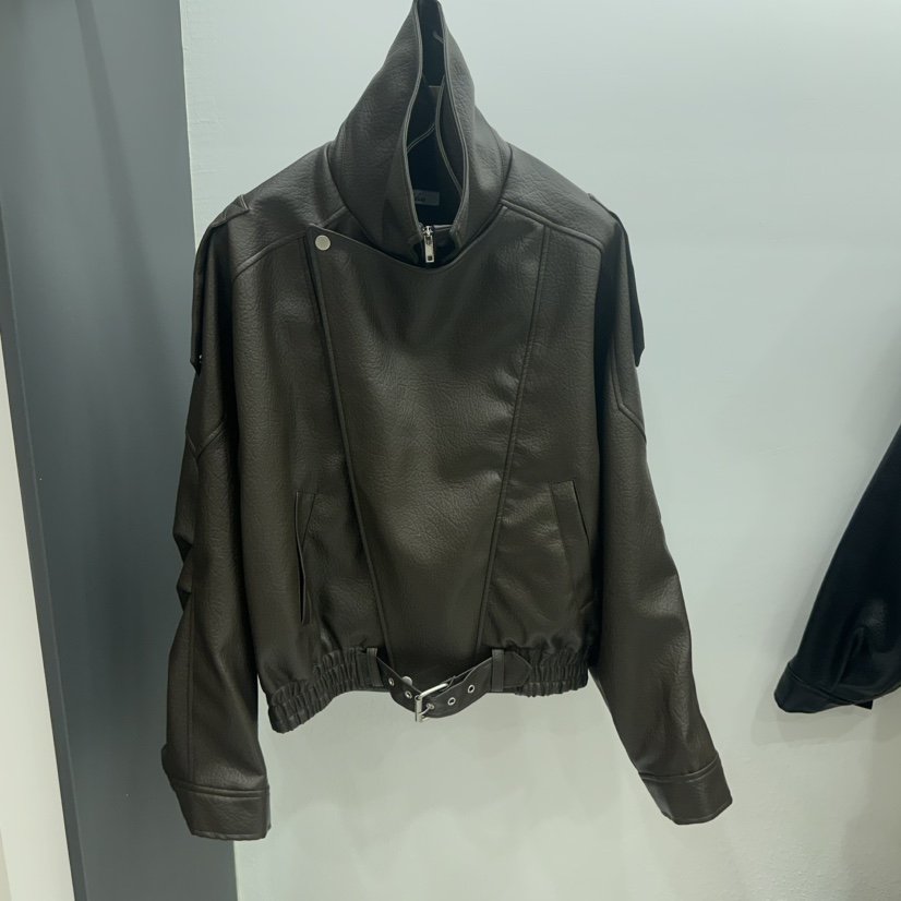 THE VALUE韓國直郵女士新品推薦熱賣人氣真品休閑時尚皮衣THE VALUE皮衣