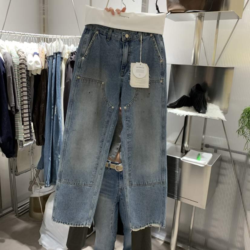 TEMPTING韓國代購女士新款真品時尚人氣推薦休閑熱賣牛仔褲TEMPTING牛仔褲