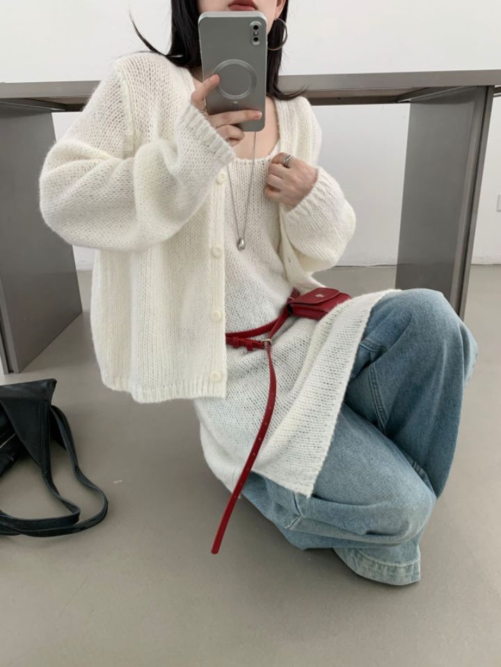 CRONG韓國直郵女裝新款人氣推薦休閑時尚套裝不含腰帶開衫CRONG套裝