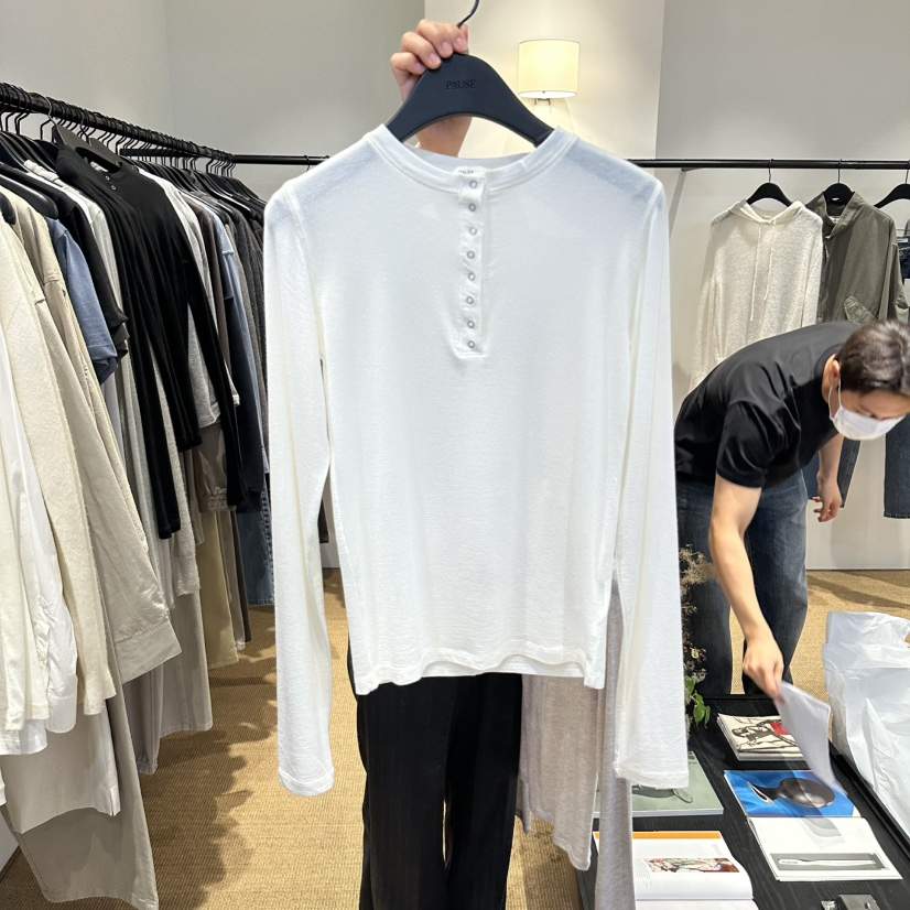 PAUSE韓國代購女裝新款真品推薦熱賣人氣時尚休閑長袖T恤musk長袖T恤