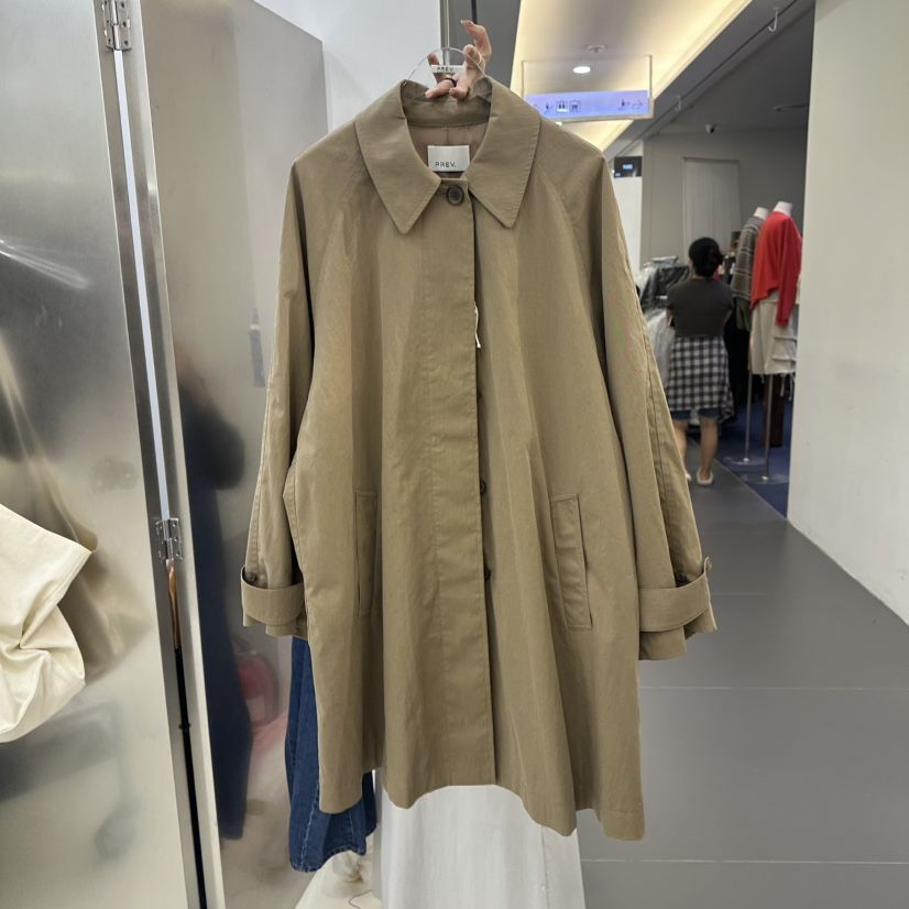 PREV.東大門直郵女士新品真品休閑時尚熱賣長款風衣棉質PREV.長款風衣