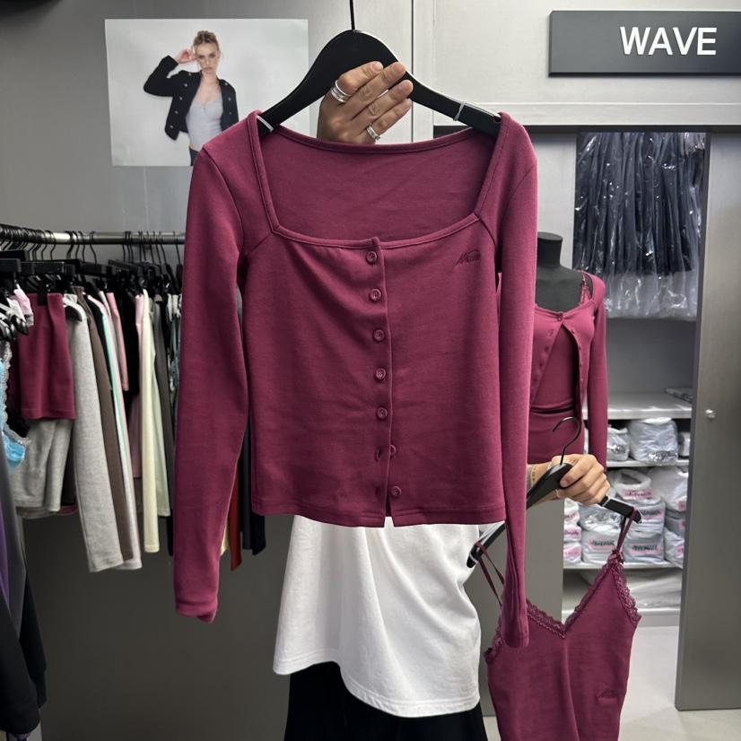 WAVE韓國代購女士新款時尚熱賣人氣休閑真品推薦開衫開衫WAVE開衫