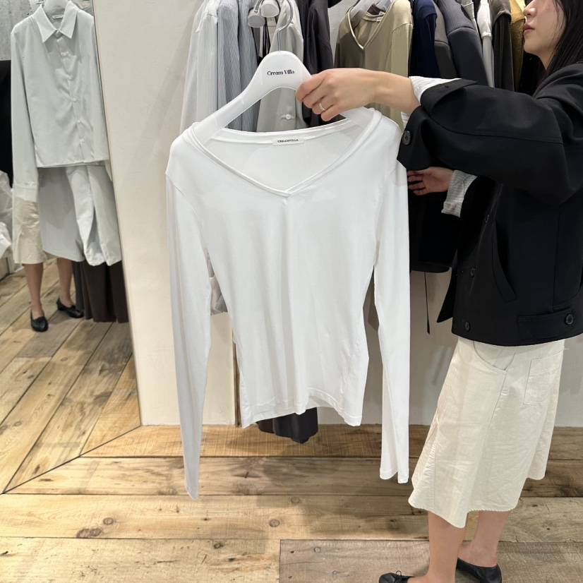 CREAM VILLA韓國直郵女裝新品人氣長袖T恤CREAM VILLA長袖T恤