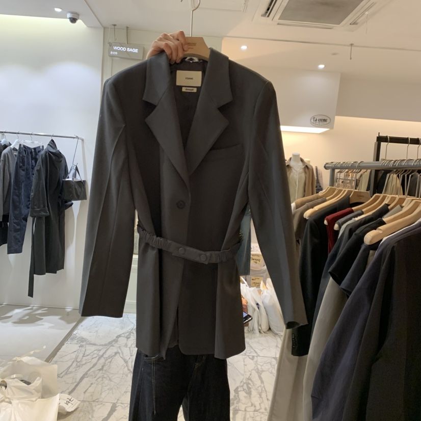 LA MAGIE FEMME韓國代購女士新品熱賣推薦時尚夾克含腰帶Lamagie Femme夾克