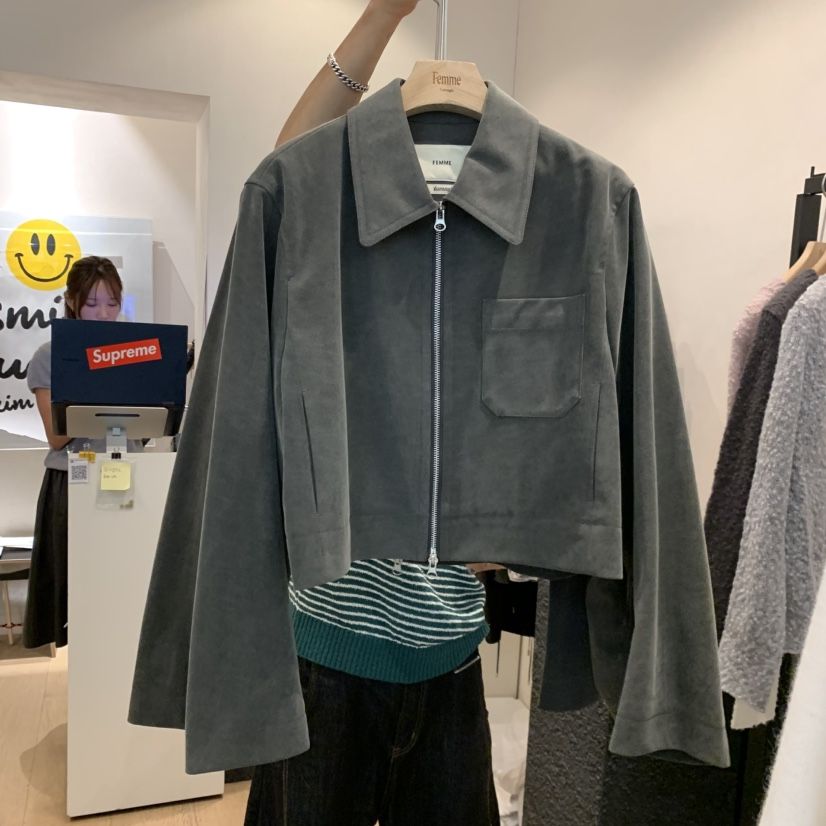 LA MAGIE FEMME韓國代購女裝新品推薦時尚熱賣休閑夾克Lamagie Femme夾克