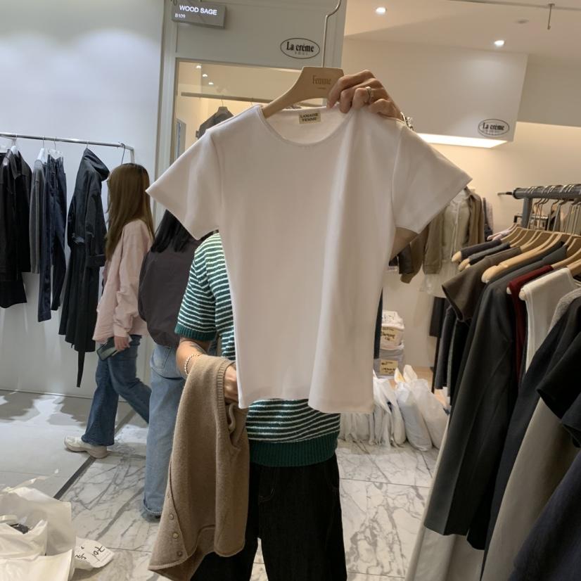 LA MAGIE FEMME東大門直郵女士新品休閑推薦人氣時尚T恤Lamagie FemmeT恤
