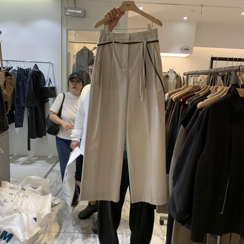 LA MAGIE FEMME東大門直郵女士新品時尚休閑休閑褲含腰繩Lamagie Femme休閑褲