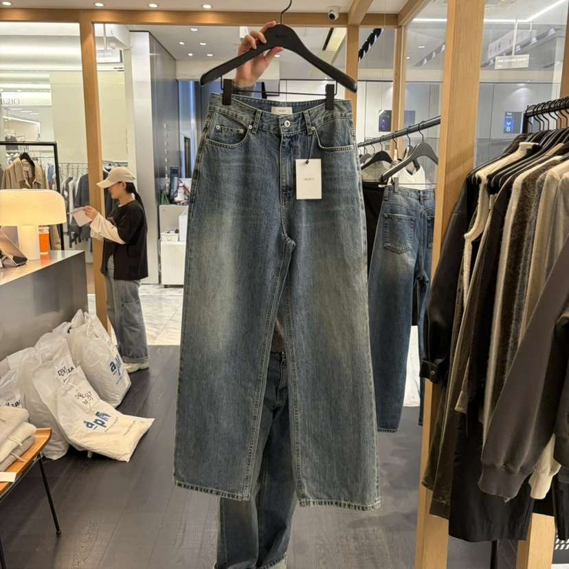 OBJECT東大門實拍女裝新品人氣真品休閑熱賣時尚推薦牛仔褲OBJECT牛仔褲