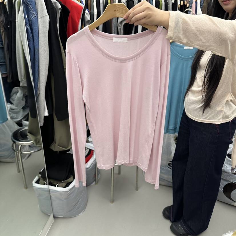 MIX韓國代購女士新品休閑時尚人氣真品推薦熱賣長袖T恤MIX長袖T恤