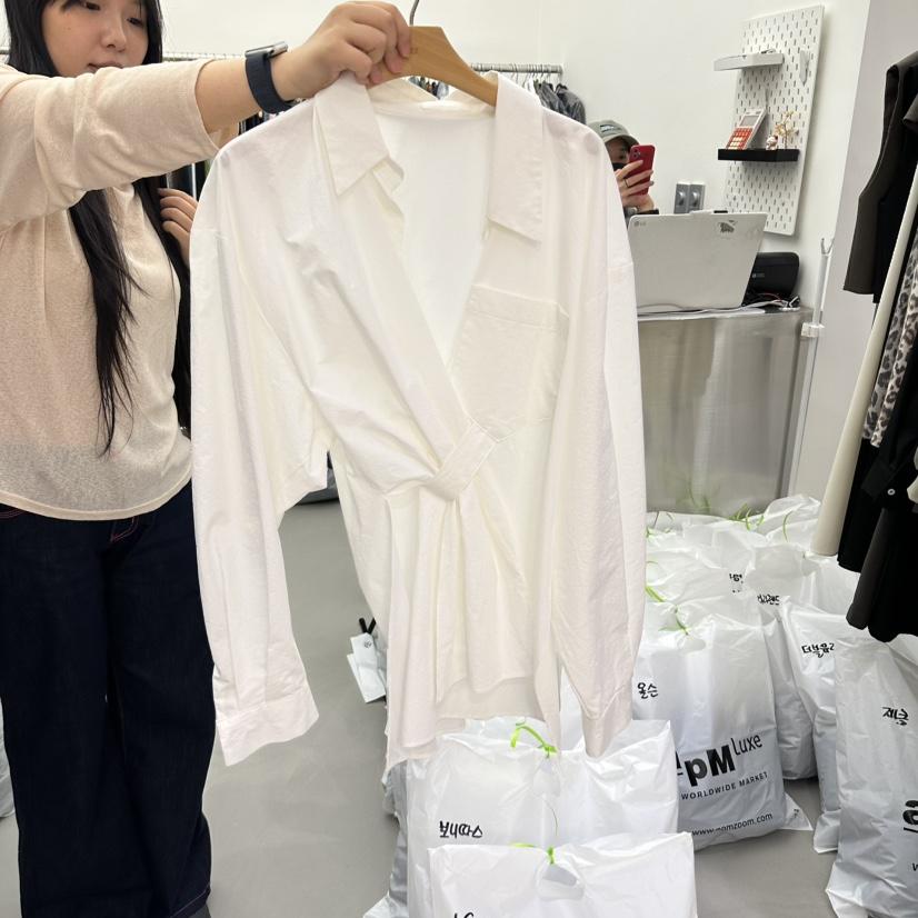 MIX東大門代購女裝新款休閑真品時尚熱賣人氣推薦襯衫蕾絲衫MIX襯衫/蕾絲衫