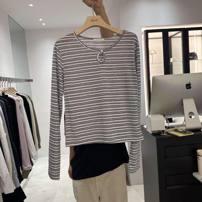 KYEM東大門代購女士新品休閑熱賣真品人氣時尚推薦長袖T恤KYEM長袖T恤