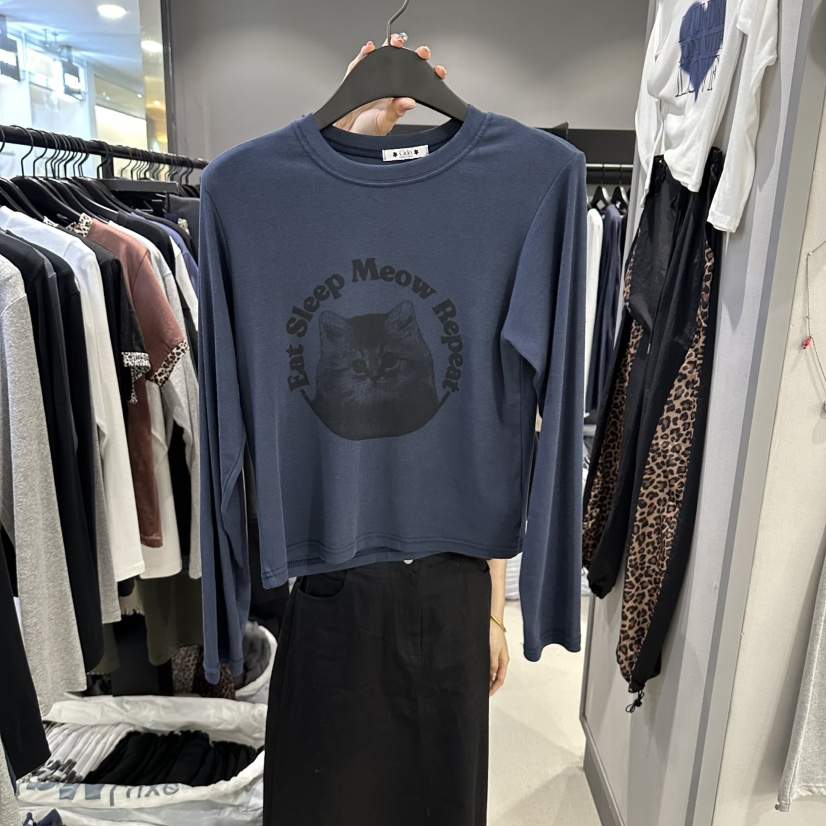 CIDO東大門代購女士新品真品推薦人氣時尚休閑熱賣長袖T恤Cido長袖T恤