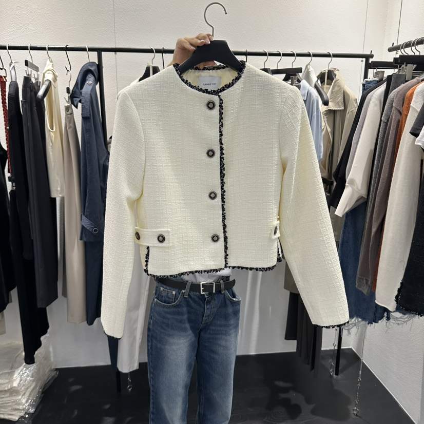 FLAMME TOIT/LUNAMDE東大門代購女士新品時尚夾克粗花呢FLAMME TOIT/LUNAMDE夾克