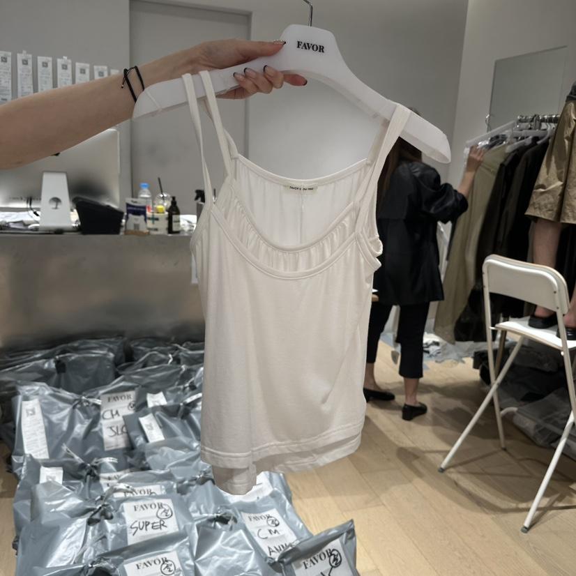 FAVOR-P韓國直郵女裝新品時尚熱賣真品休閑人氣吊帶背心FAVOR-P吊帶/背心