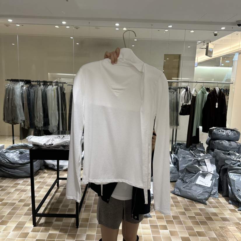 MYNAMEIS/AIME HOPE MAKE韓國直郵女裝新品推薦長袖T恤圍巾MYNAMEIS/AIME HOPE MAKE長袖T恤