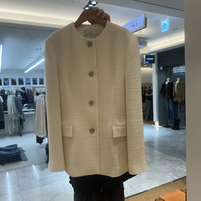 AFTER ART東大門直郵女士新品推薦熱賣真品休閑夾克粗花呢AFTER ART夾克