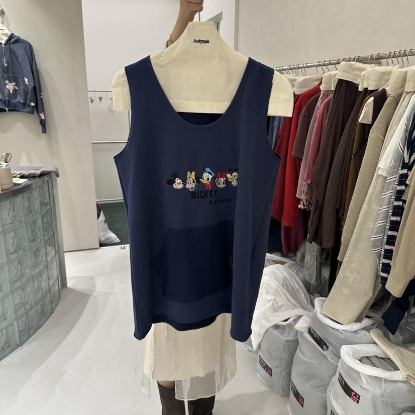 JUDYQUE韓國代購女士新款時尚熱賣人氣真品推薦休閑吊帶背心JUDYQUE吊帶/背心