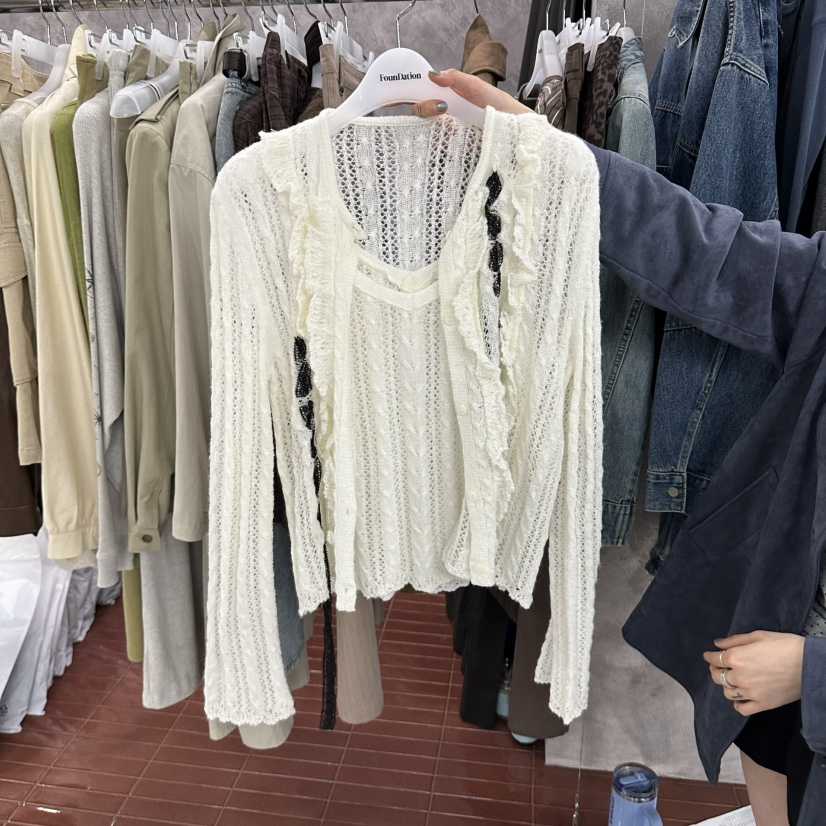FOUNDATION韓國代購女裝新品真品休閑人氣熱賣推薦時尚開衫FOUNDATION開衫