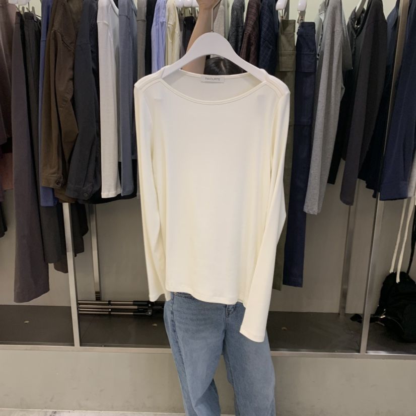 FAVE/FAVOURITE東大門代購女裝新品推薦真品長袖T恤莫代爾FAVE/FAVOURITE長袖T恤