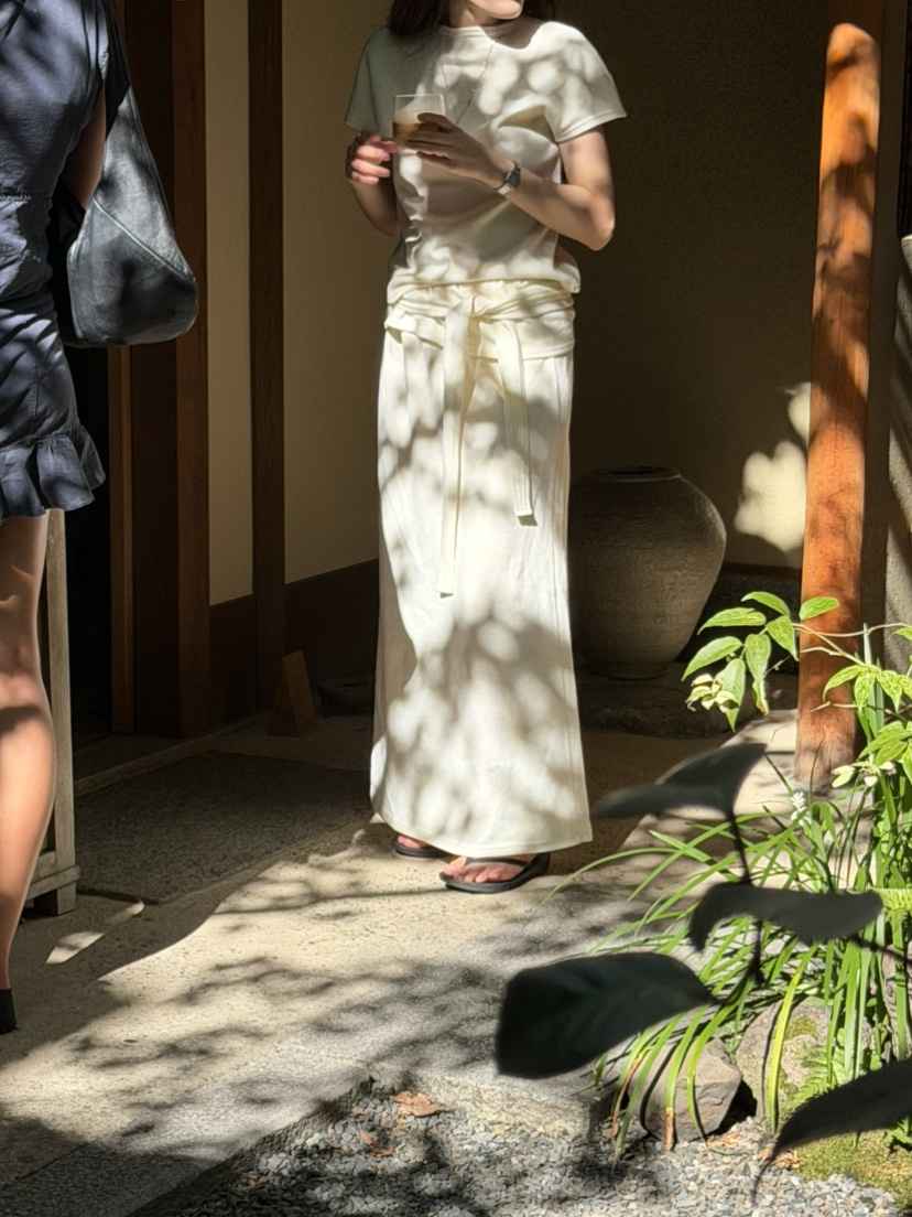 PERMISSION韓國代購女士新款時尚休閑推薦熱賣人氣真品長裙PERMISSION長裙