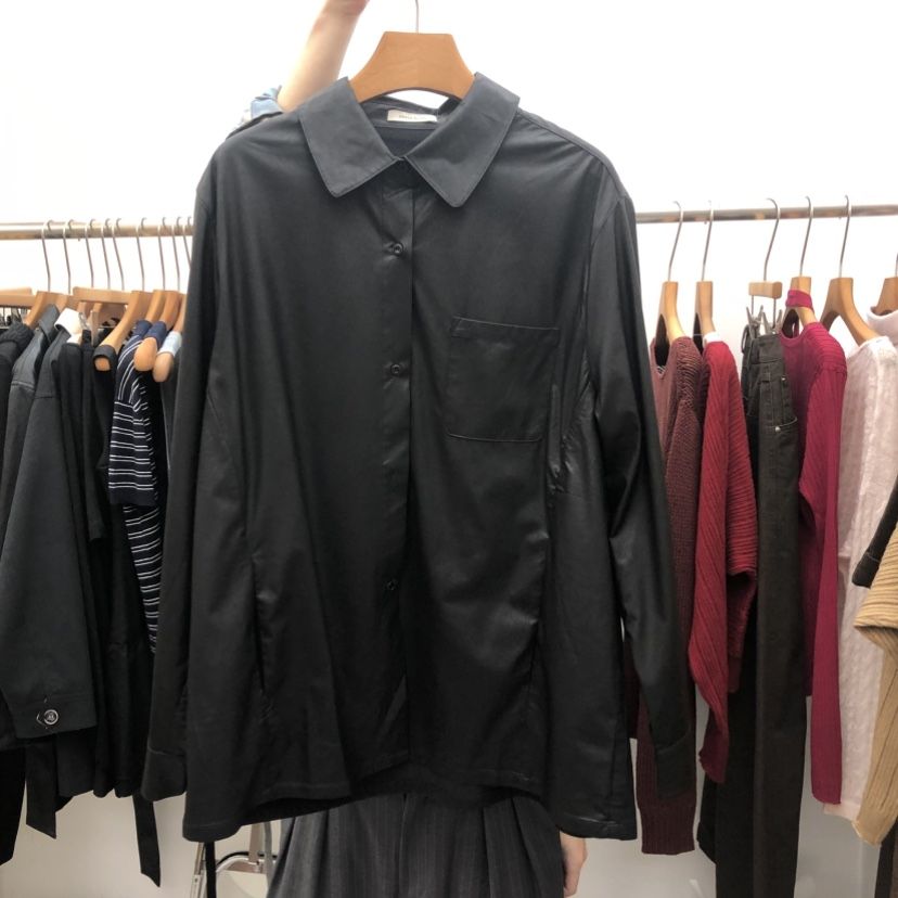 DRESS ROOM東大門實拍女士新品人氣真品休閑襯衫蕾絲衫皮革DRESS ROOM襯衫/蕾絲衫
