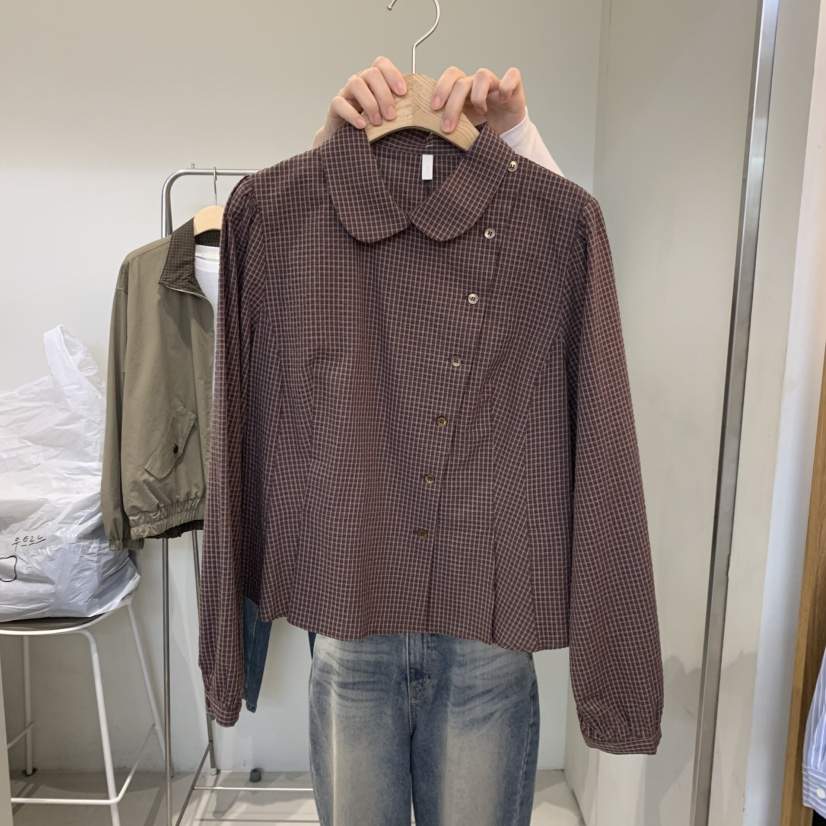 OUTRENE韓國代購女士新品時尚人氣休閑真品熱賣襯衫蕾絲衫OUTRENE襯衫/蕾絲衫