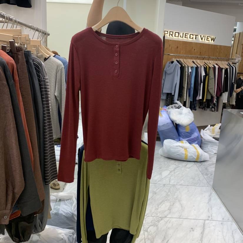 MADEMOISELL東大門代購女士新品人氣推薦熱賣時尚長袖T恤MADEMOISELL長袖T恤