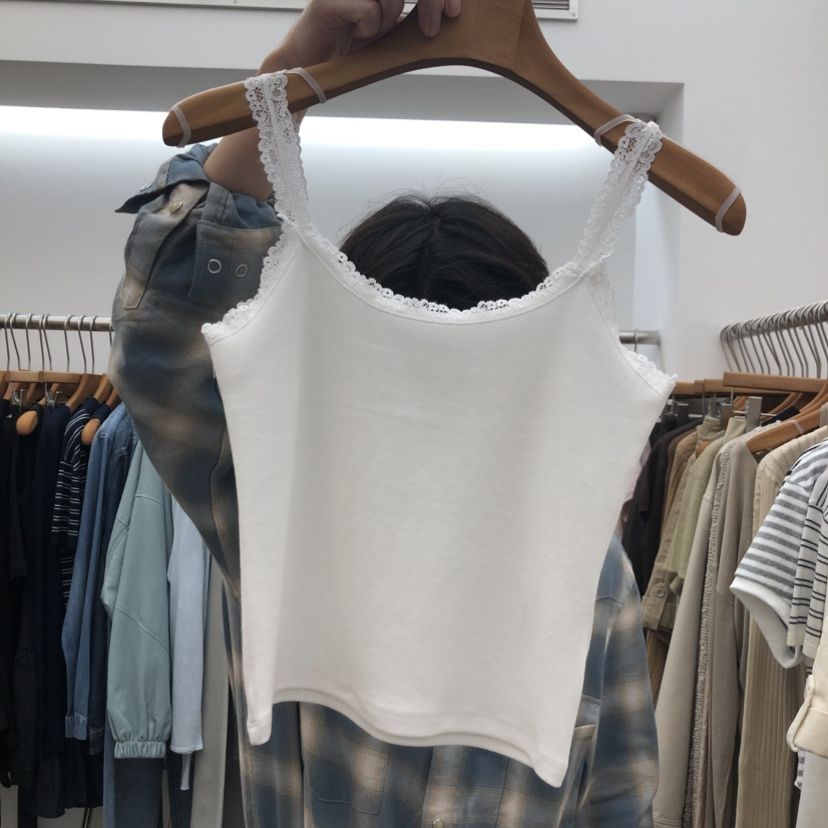 DRESS ROOM韓國代購女裝新款時尚人氣推薦熱賣吊帶背心蕾絲DRESS ROOM吊帶/背心