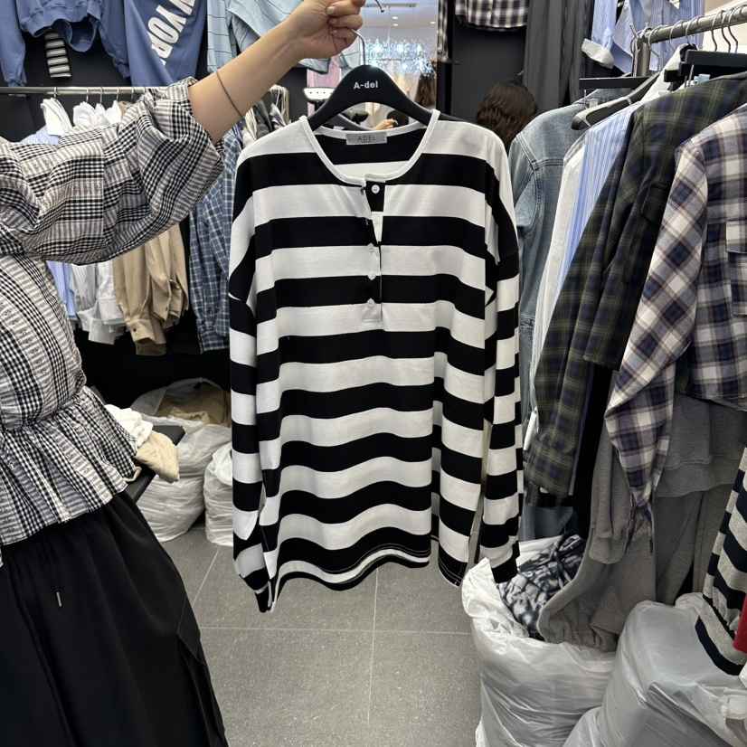 A-DEL東大門代購女士新品推薦真品熱賣休閑人氣時尚長袖T恤A-DEL長袖T恤