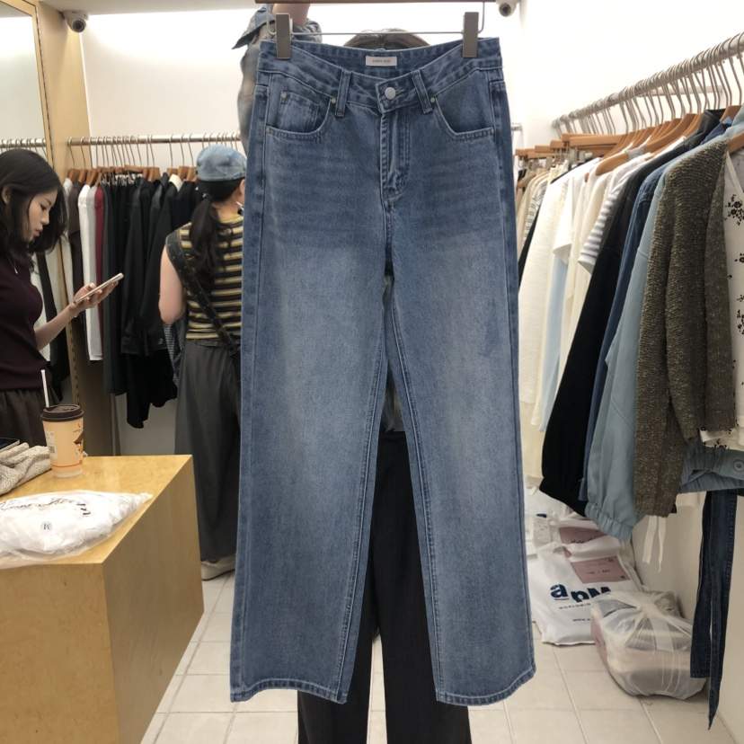 DRESS ROOM東大門實拍女裝新款真品休閑人氣時尚熱賣牛仔褲DRESS ROOM牛仔褲