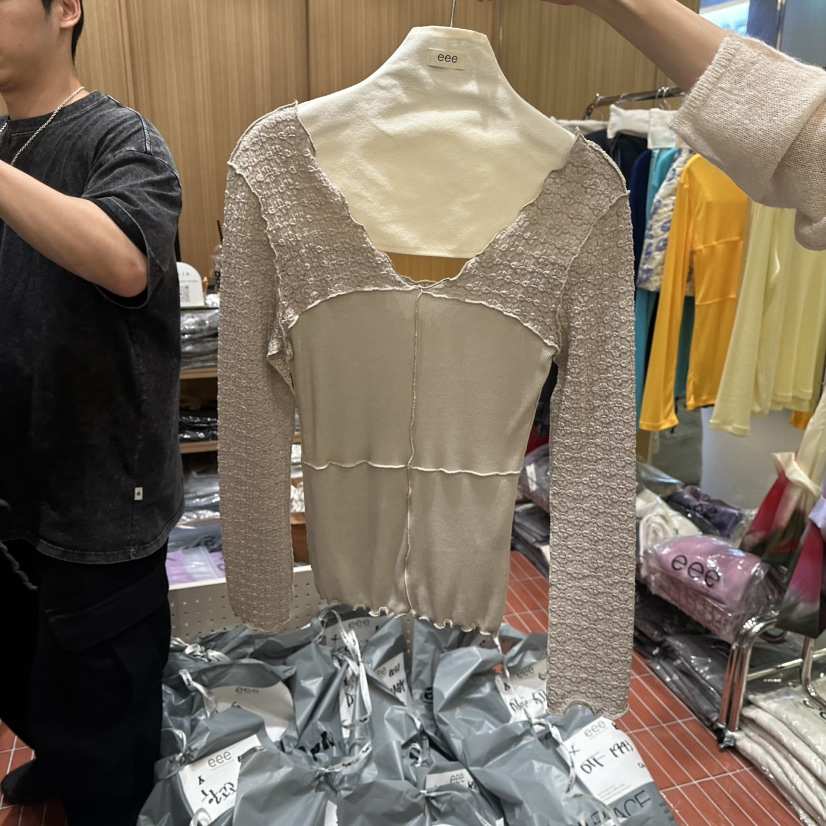 EEE韓國直郵女裝新品休閑人氣熱賣真品推薦時尚長袖T恤EEE長袖T恤