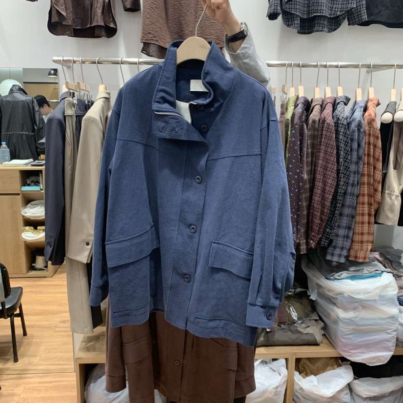 MADEMOISELL東大門實拍女裝新品推薦休閑時尚人氣夾克高領MADEMOISELL夾克