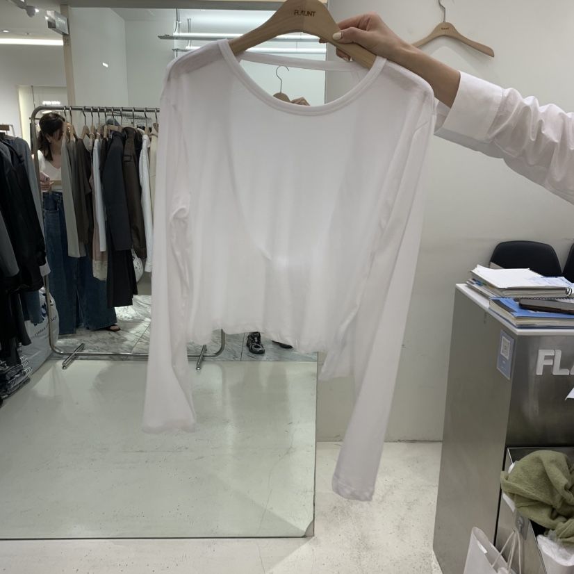 FLAUNT東大門實拍女裝新款熱賣真品人氣推薦時尚休閑長袖T恤FLAUNT長袖T恤