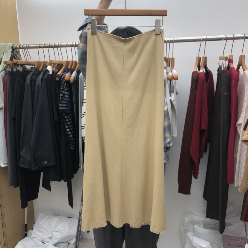 DRESS ROOM韓國直郵女裝新品休閑人氣時尚推薦真品長裙棉DRESS ROOM長裙