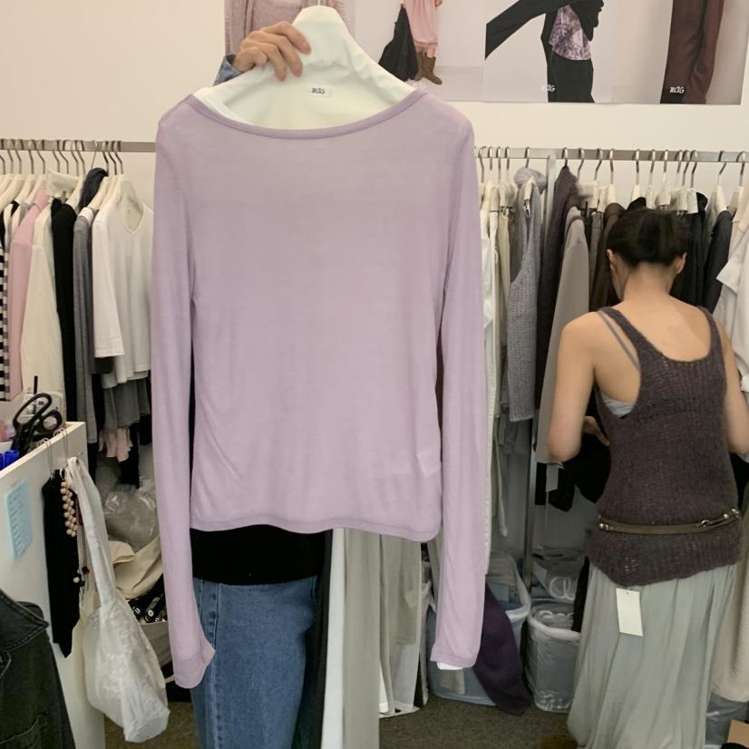 MAG東大門直郵女士新品熱賣真品休閑時尚推薦人氣長袖T恤SALONDEMAG長袖T恤
