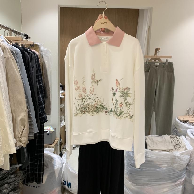 HOWFF東大門實拍女士新品熱賣真品推薦時尚人氣休閑衛衣HOWFF衛衣