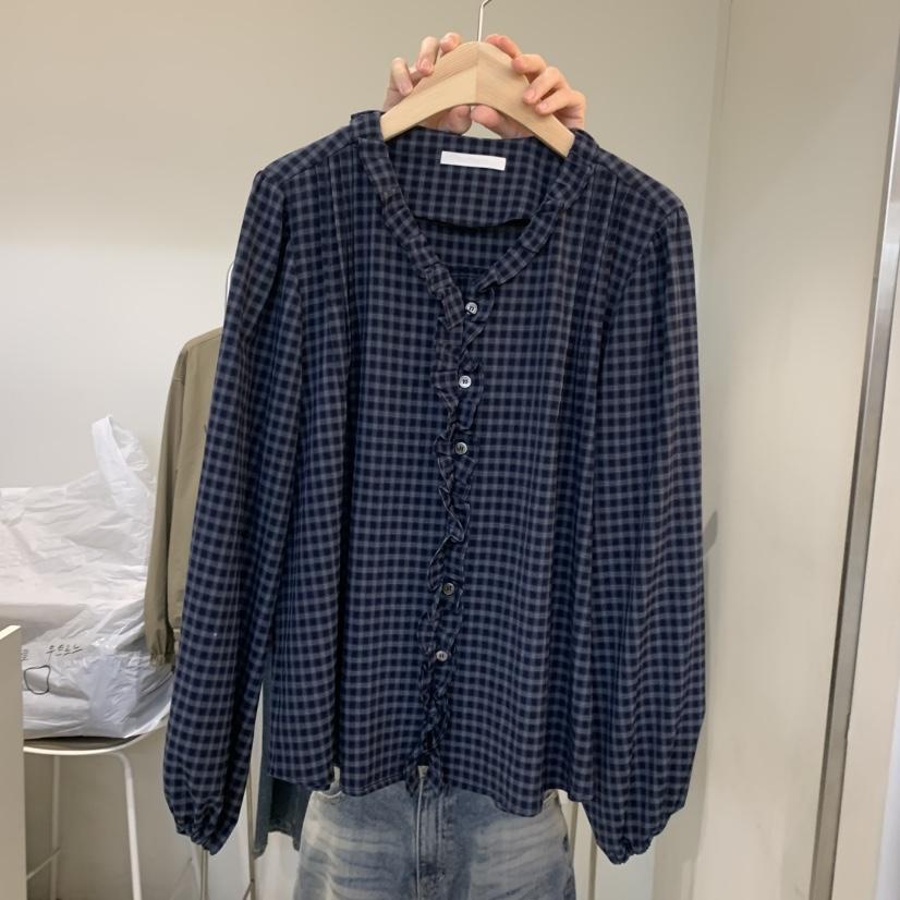 OUTRENE東大門代購女裝新品人氣熱賣推薦休閑時尚襯衫蕾絲衫OUTRENE襯衫/蕾絲衫