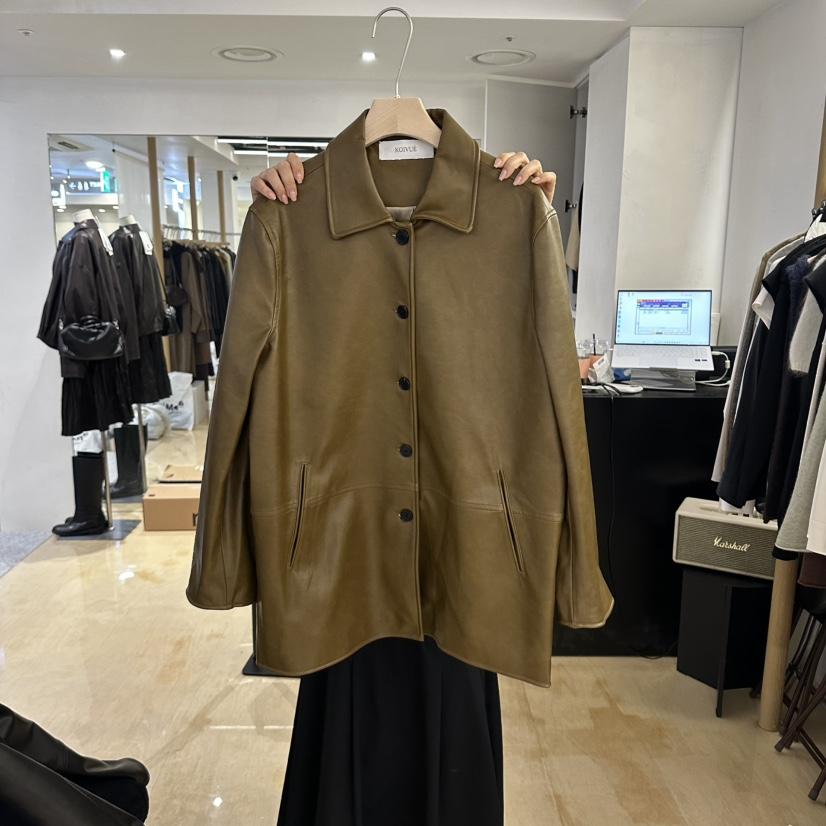 KOIVUE韓國直郵女士新品真品人氣休閑時尚推薦熱賣皮衣皮革KOIVUE皮衣