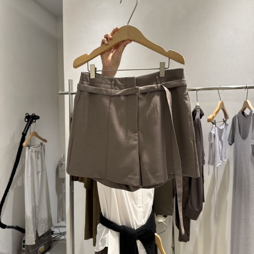 OVU韓國直郵女裝新品休閑人氣真品時尚推薦熱賣短褲含腰帶OVU短褲
